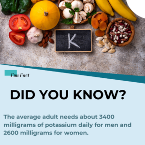 The Average Intake For Potassium In Adults